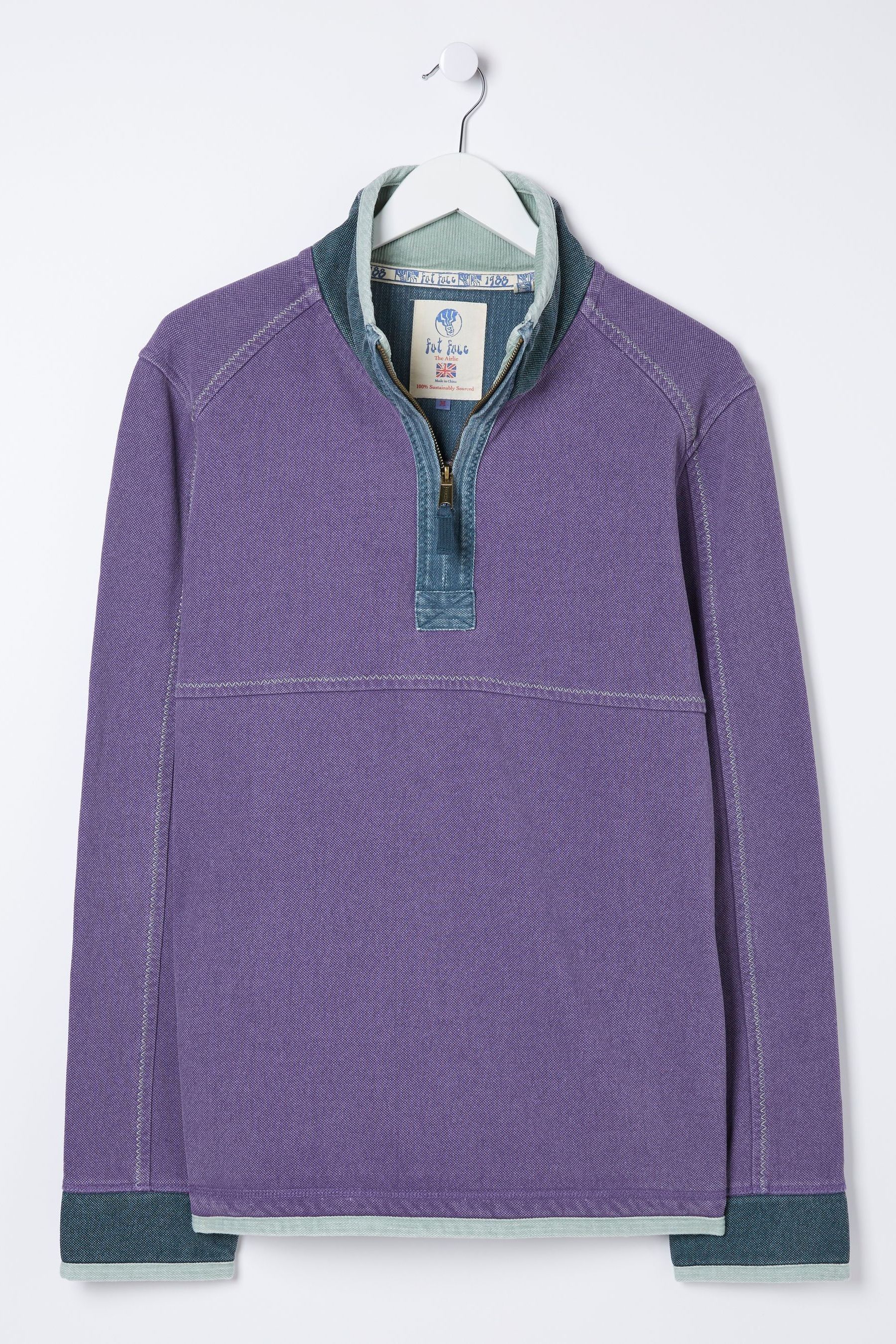 Buy FatFace Airlie Purple Pocket Sweatshirt from the Next UK online shop