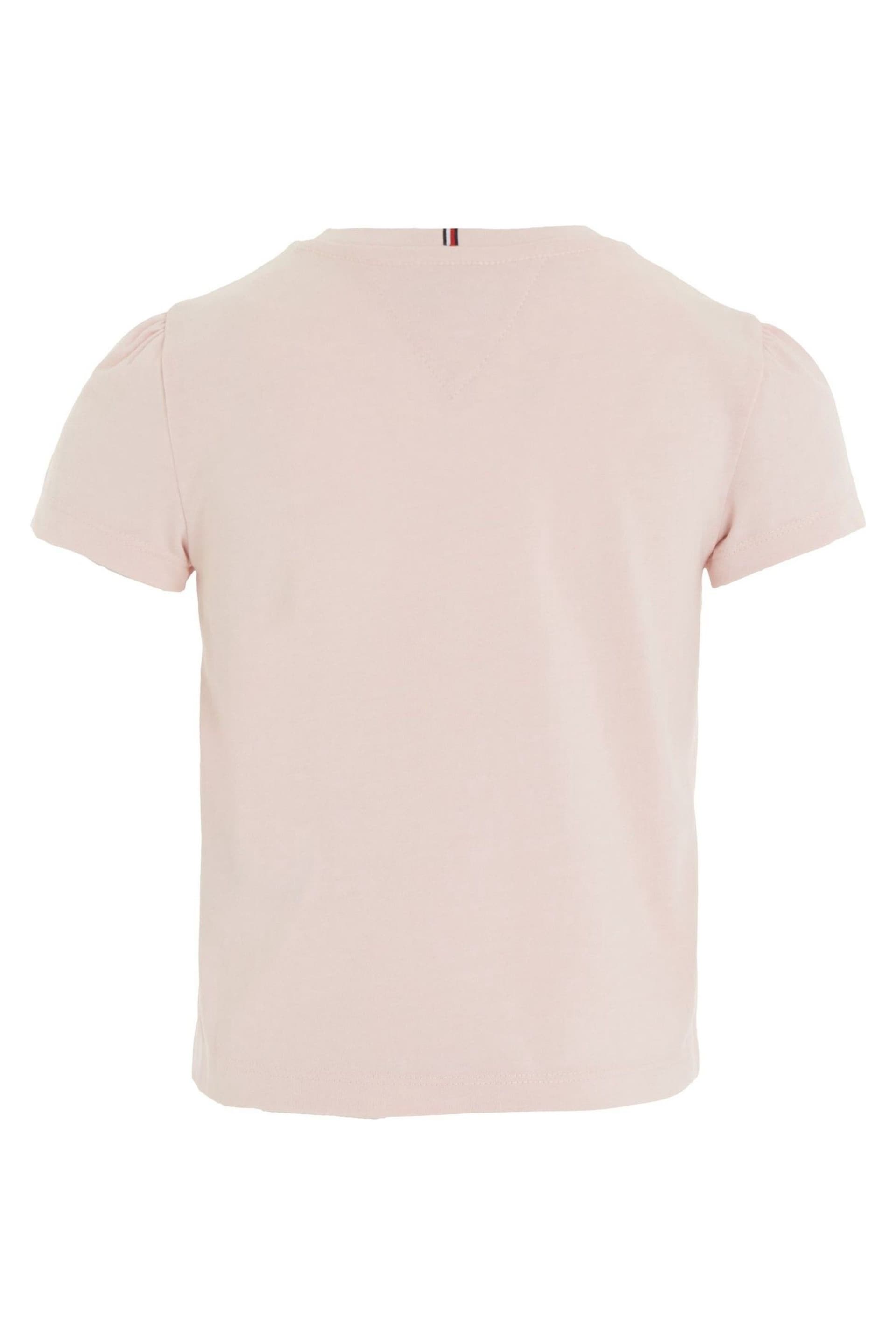 Tommy Hilfiger Pink Hilfiger Script T-Shirt - Image 2 of 3
