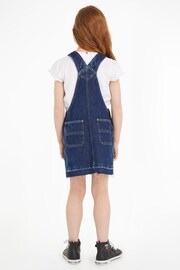 Tommy Hilfiger Blue Denim Dungaree Dress - Image 2 of 6