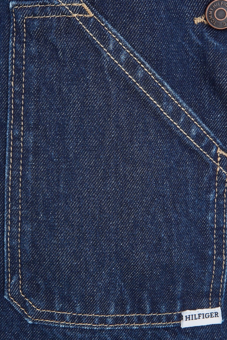 Tommy Hilfiger Blue Denim Dungarees Dress - Image 6 of 6