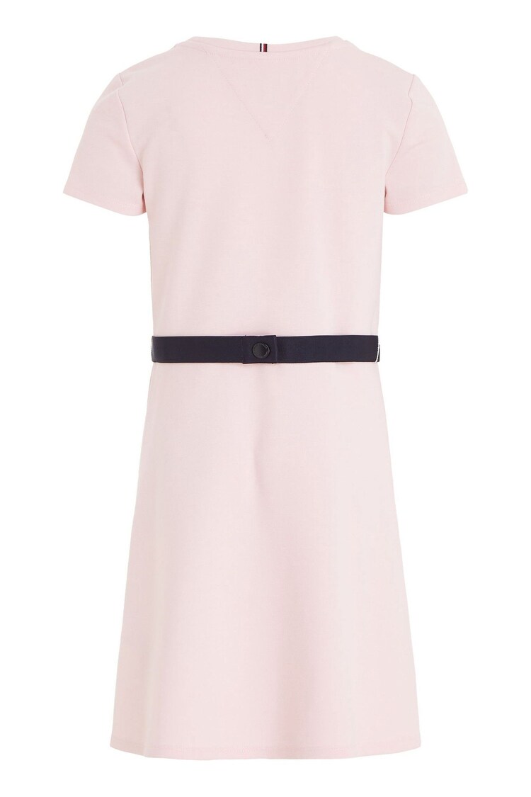 Tommy Hilfiger Pink Essential Skater Dress - Image 6 of 6