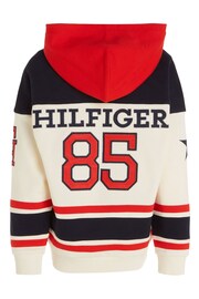 Tommy Hilfiger Cream Varsity Hoodie - Image 5 of 6