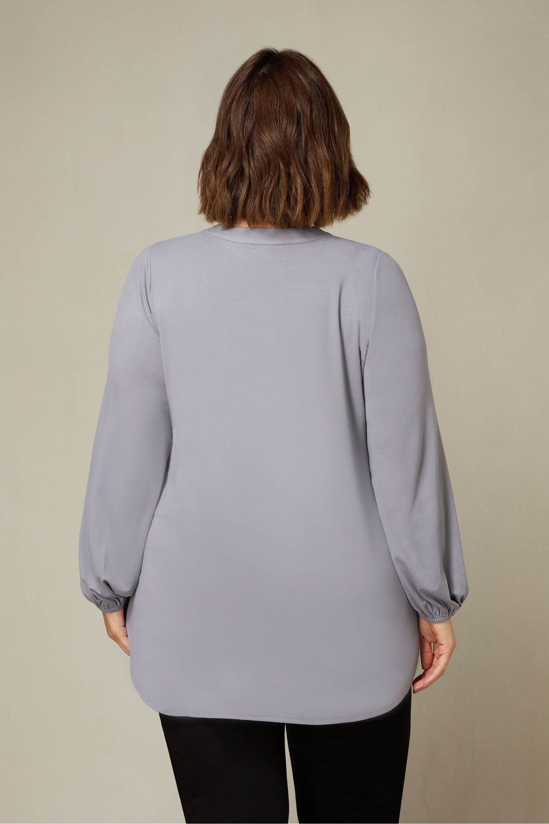 Live Unlimited Grey Curve Jersey Relaxed Tunic - Image 2 of 4