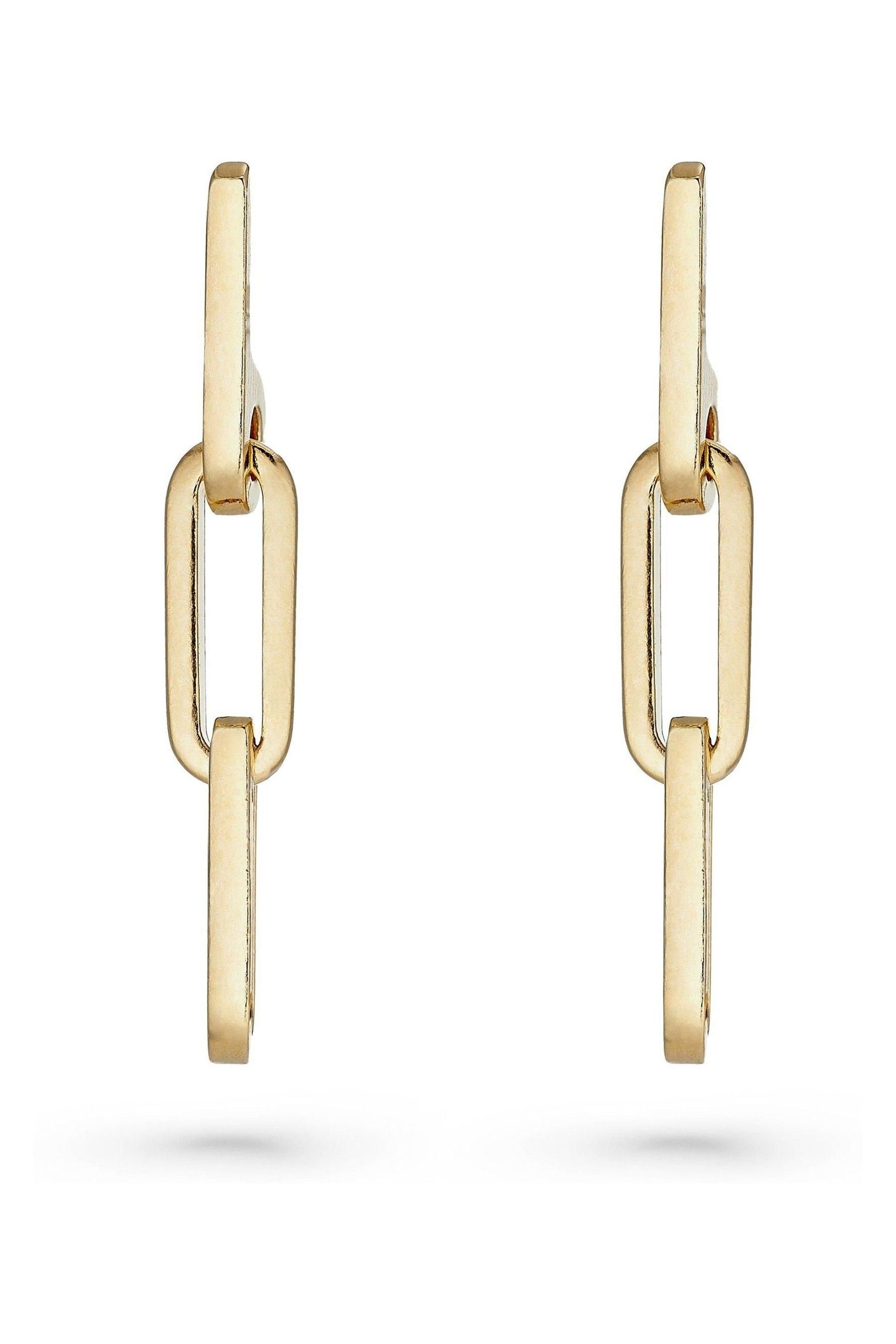 Buy Beaverbrooks Gold Plated Paperchain Drop Earrings from the Next UK online shop