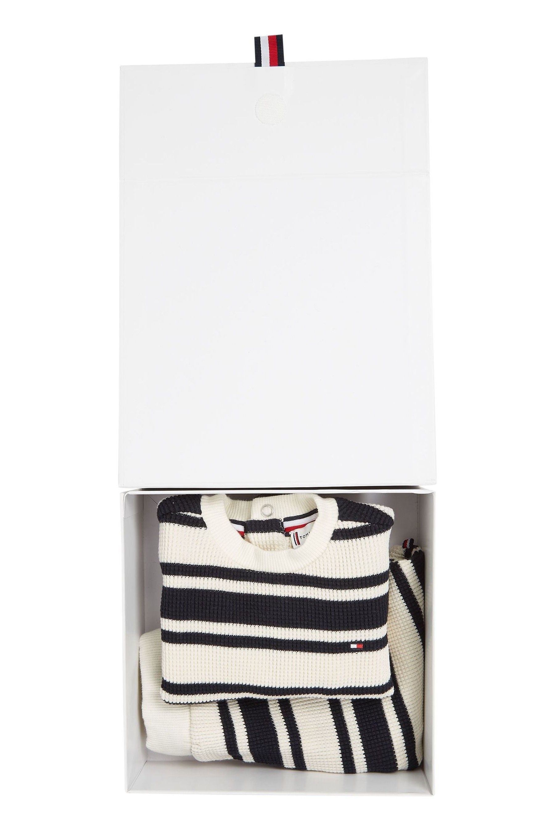 Buy Tommy Hilfiger Cream Black Sweat Top and Joggers Baby Set from Next Ireland