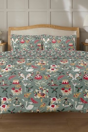 Copenhagen Home Green Festive Farye Duvet Set - Image 1 of 2