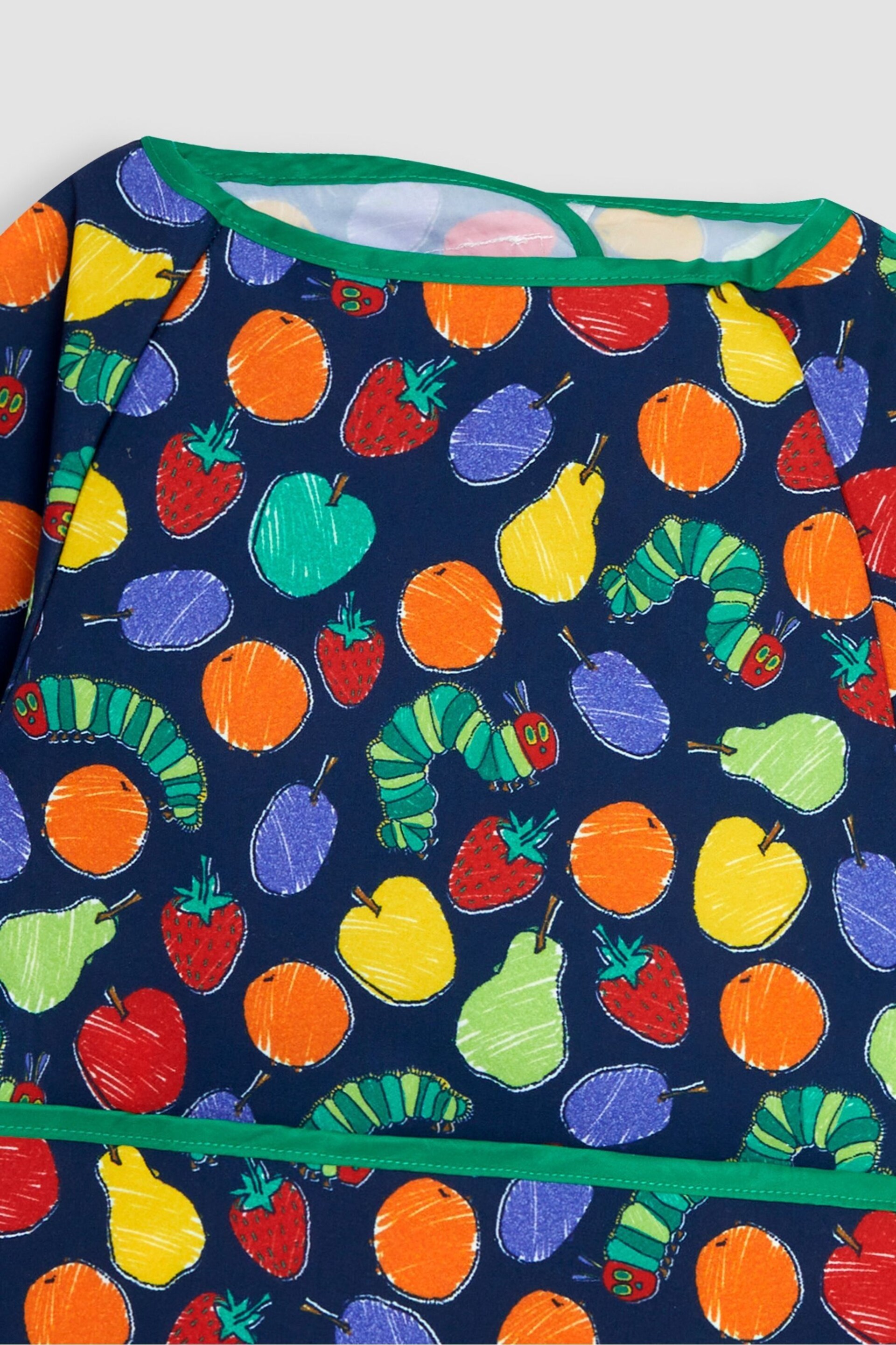 JoJo Maman Bébé Multi The Very Hungry Caterpillar Sleeved Bib - Image 3 of 3