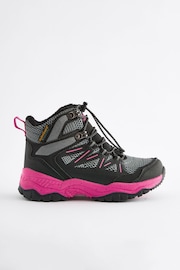 Black/Pink Waterproof Thinsulate™ Lined Hiker Boots - Image 2 of 6