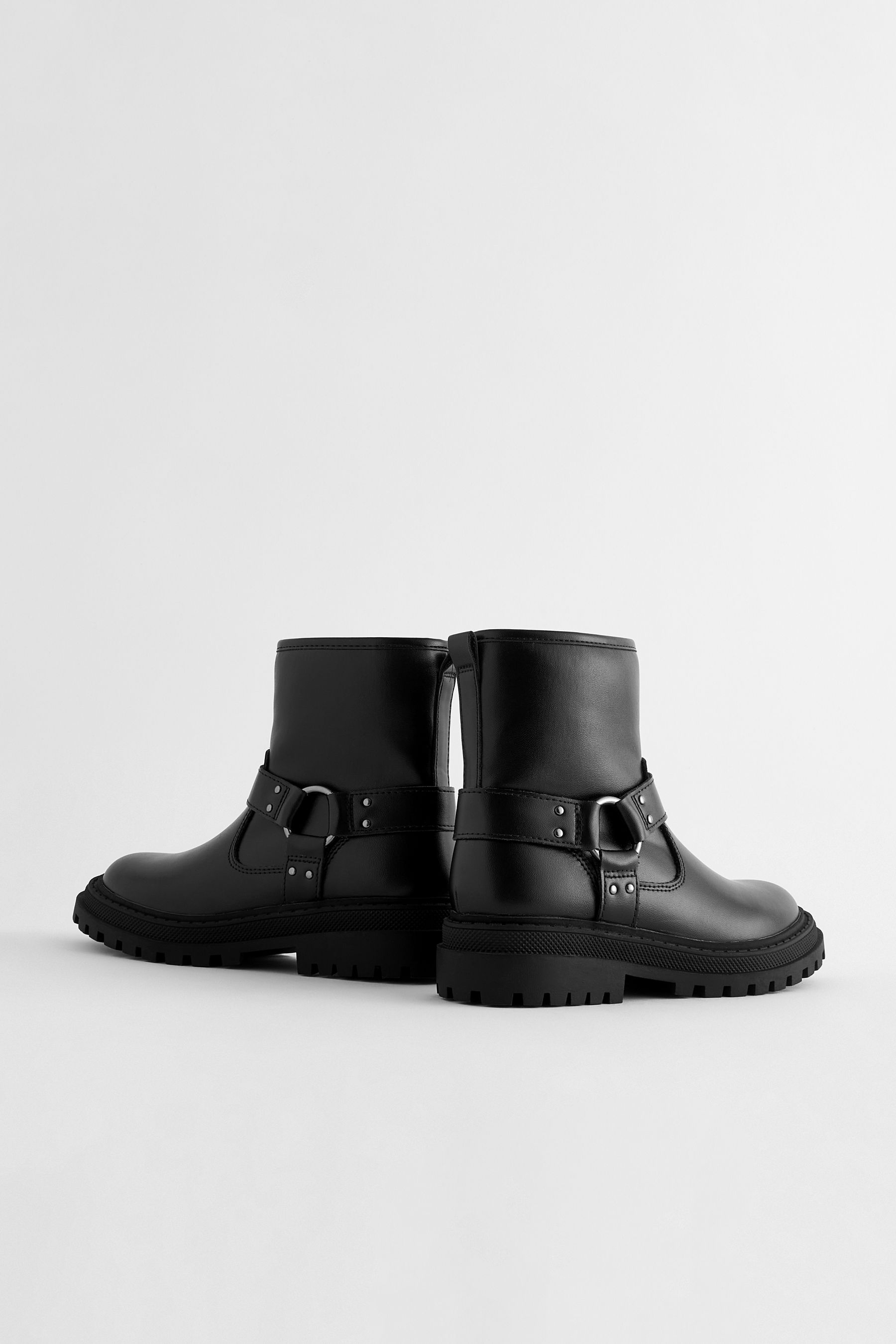 Girls leather biker boots hot sale