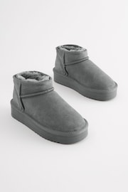 Grey Suede Pull On Boots - Image 1 of 5