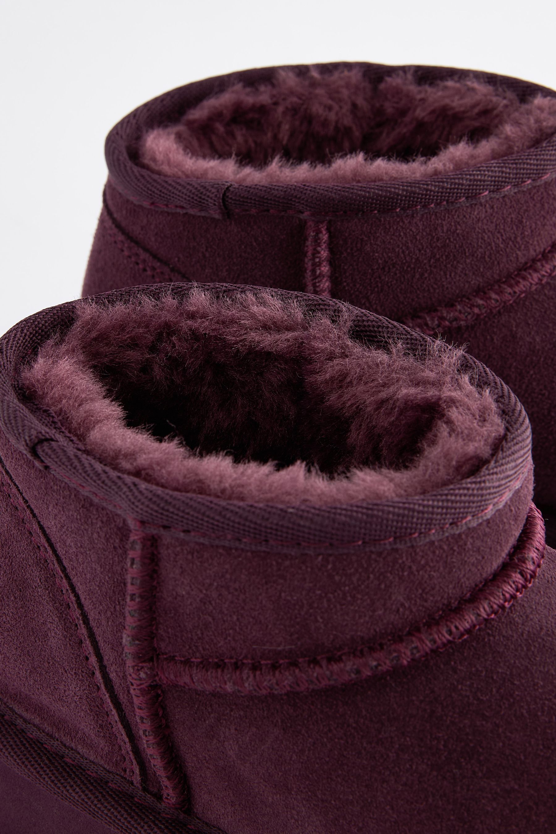 Burgundy faux fur boots new arrivals
