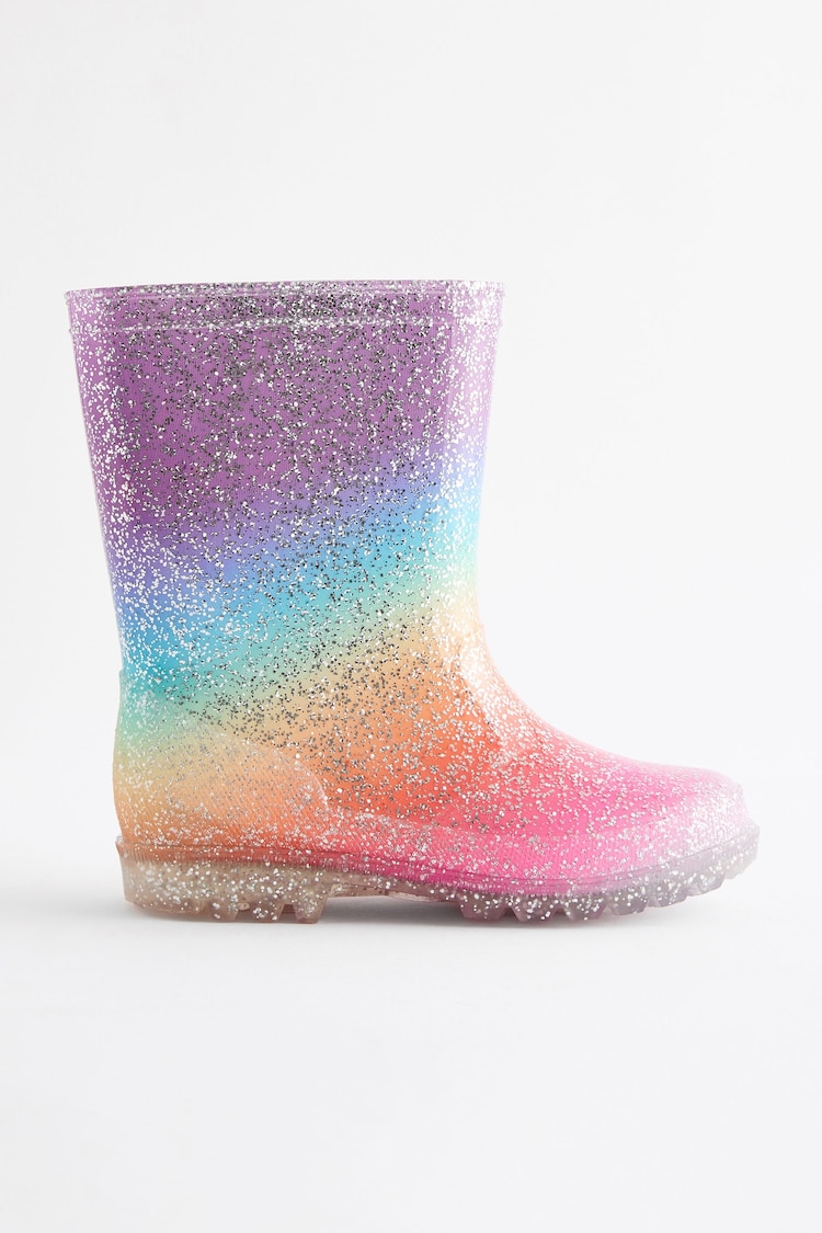 Rainbow Glitter Wellies - Image 2 of 5