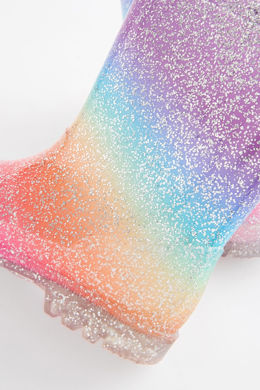 Rainbow Glitter Wellies - Image 5 of 5