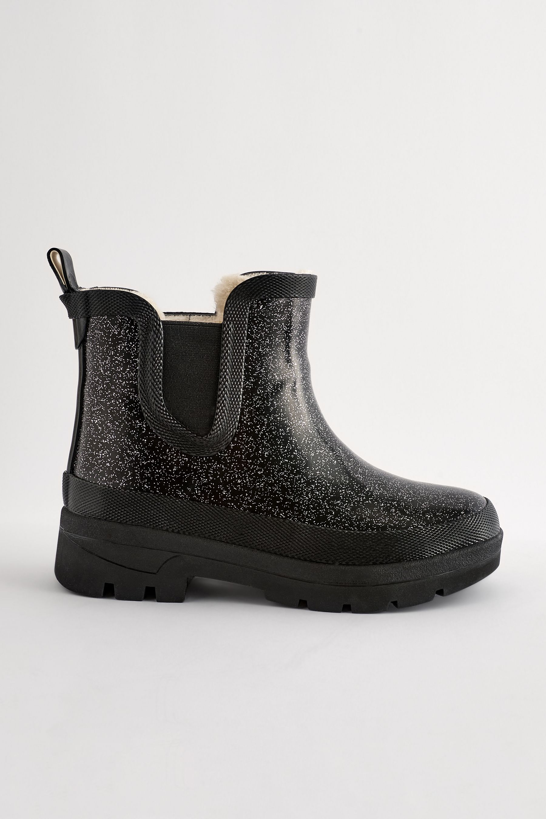 Buy Black Glitter Chelsea Wellies from Next Canada