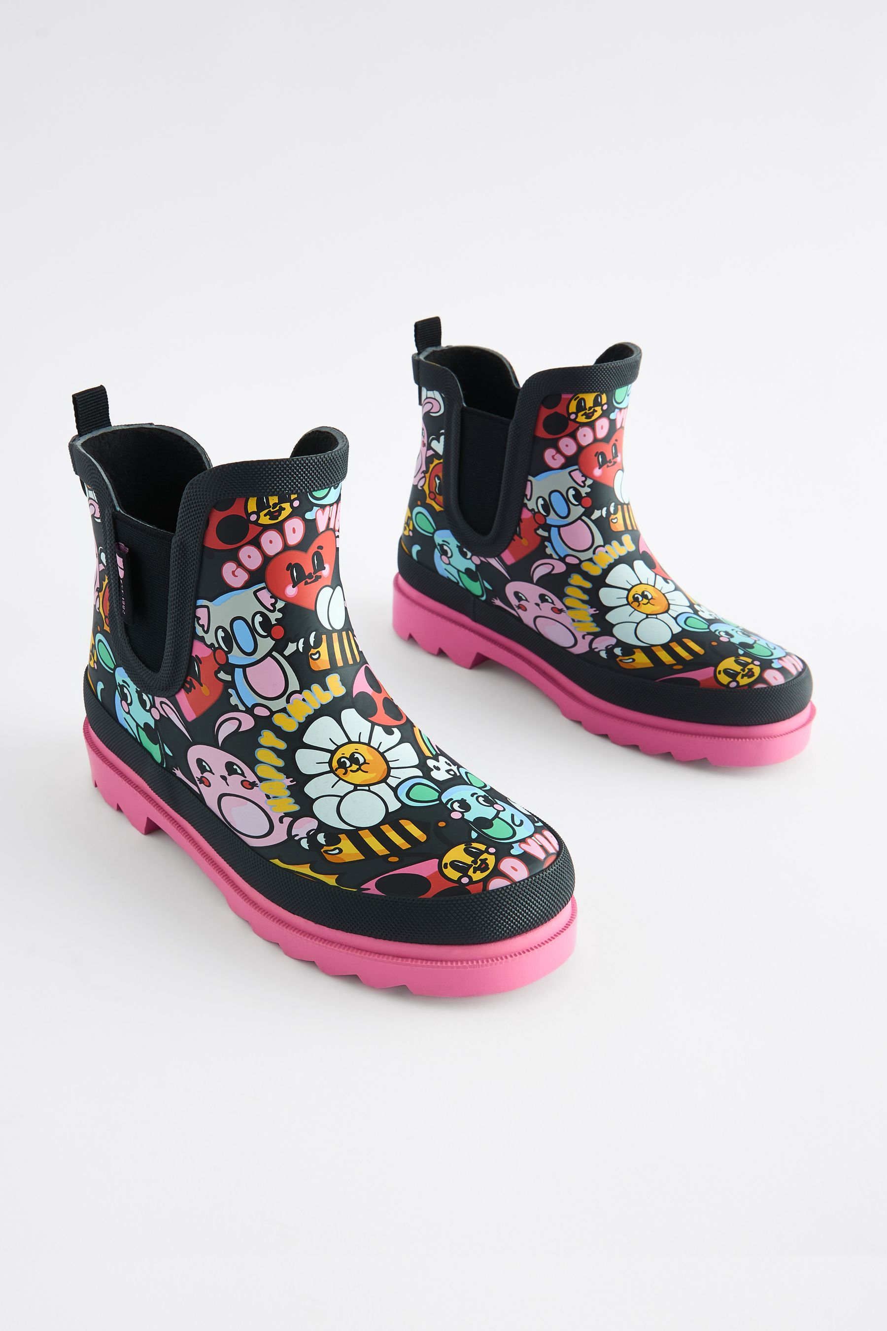 Next black wellies shop