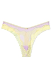 Victoria's Secret Unicorn Purple Mesh Thong Knickers - Image 3 of 3