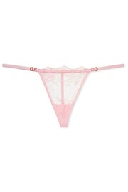 Victoria's Secret Pretty Blossom Pink Lace G String Knickers - Image 3 of 3