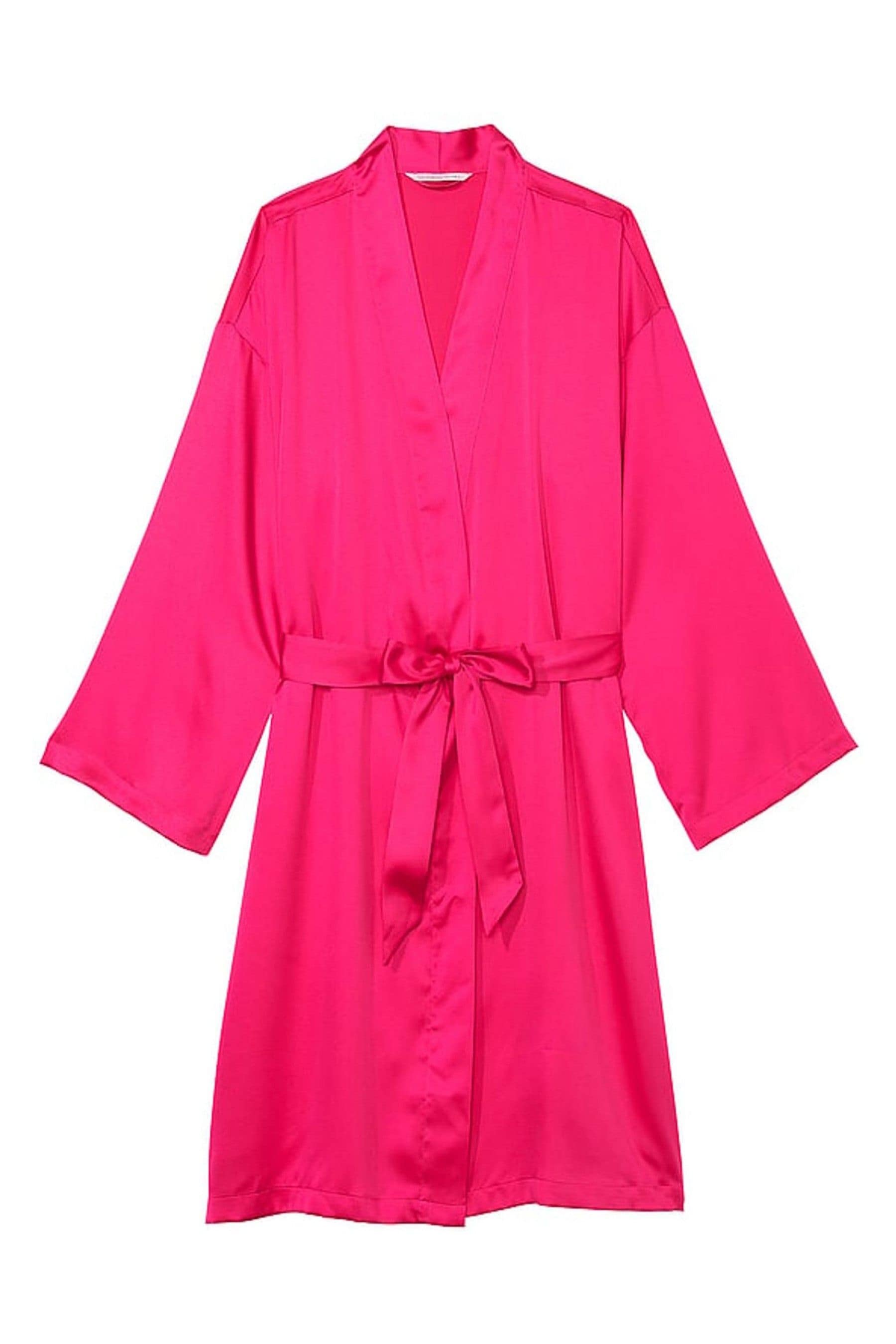 Buy Victoria s Secret Forever Pink Satin Midi Robe from the Next UK online shop