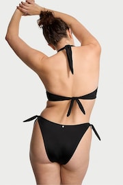 Victoria's Secret Nero Black Tie Side High Leg Swim Bikini Bottom - Image 2 of 3
