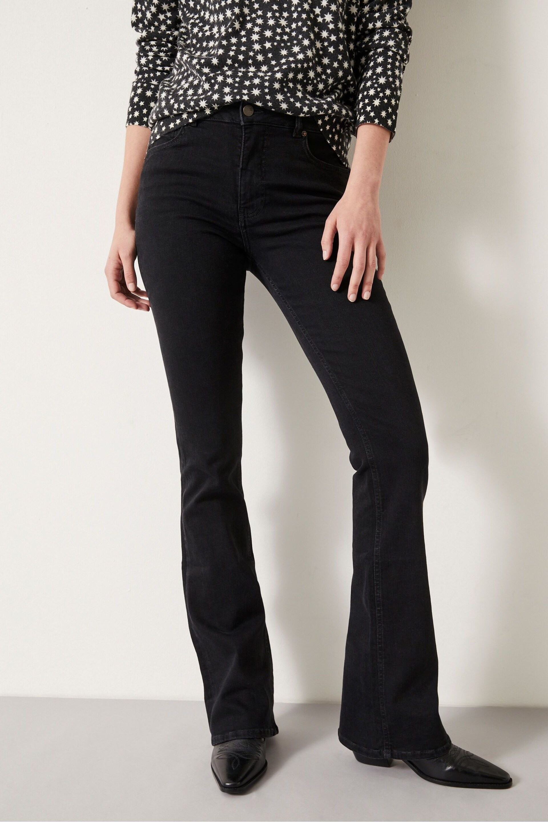 Hush Black Petite Lorna Bootcut Jeans - Image 3 of 5