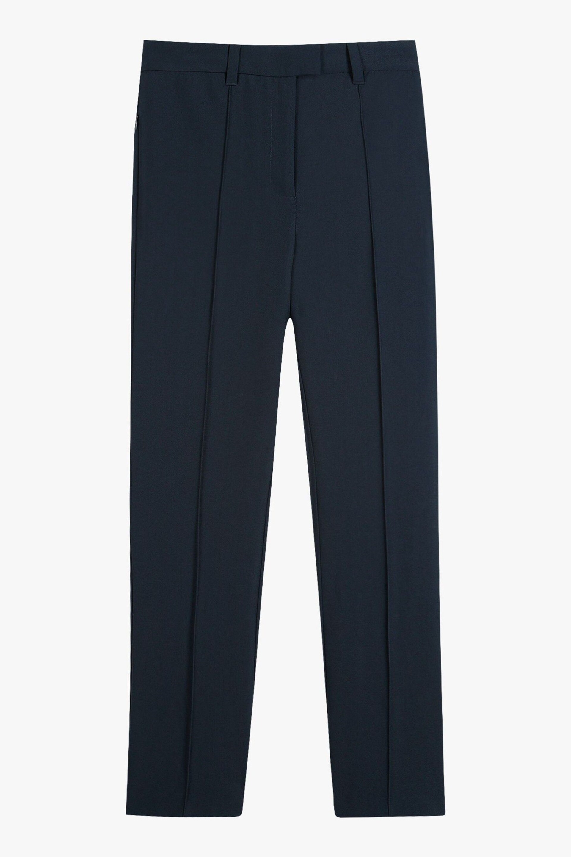 Hush Blue Slim Leg Pintuck Trousers - Image 5 of 5