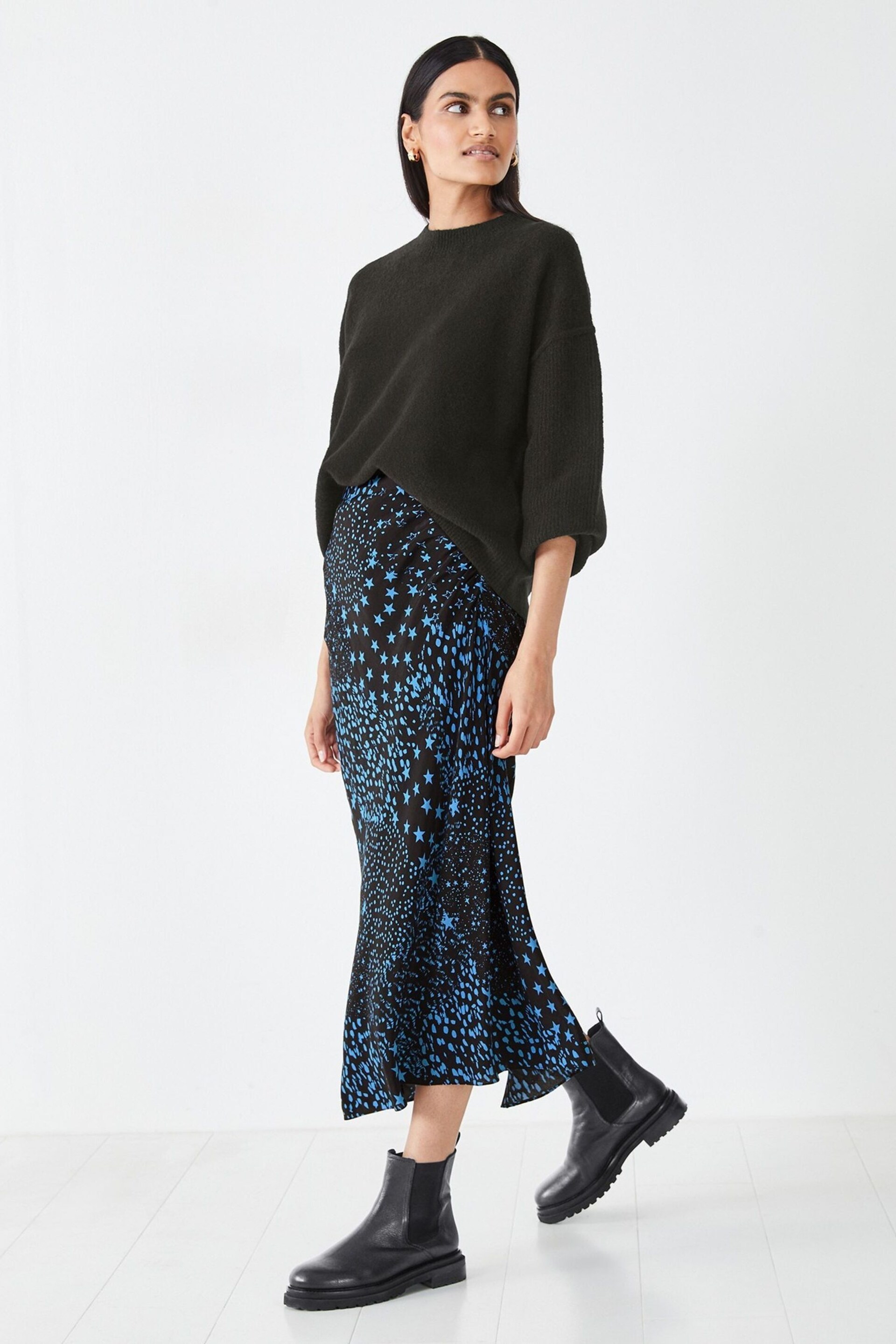 Hush Black Lily Midi Skirt - Image 4 of 5