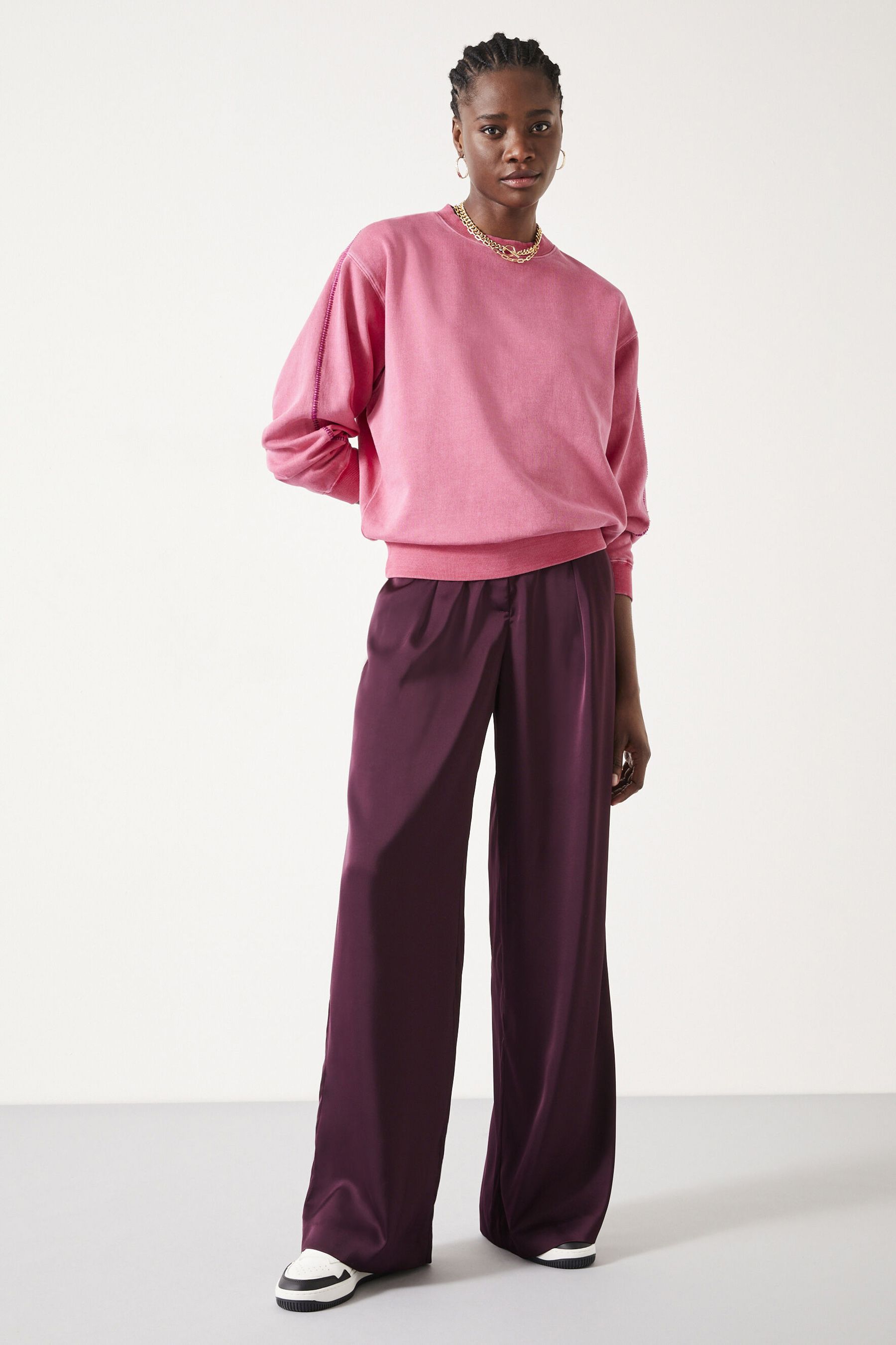 Next purple trousers shop