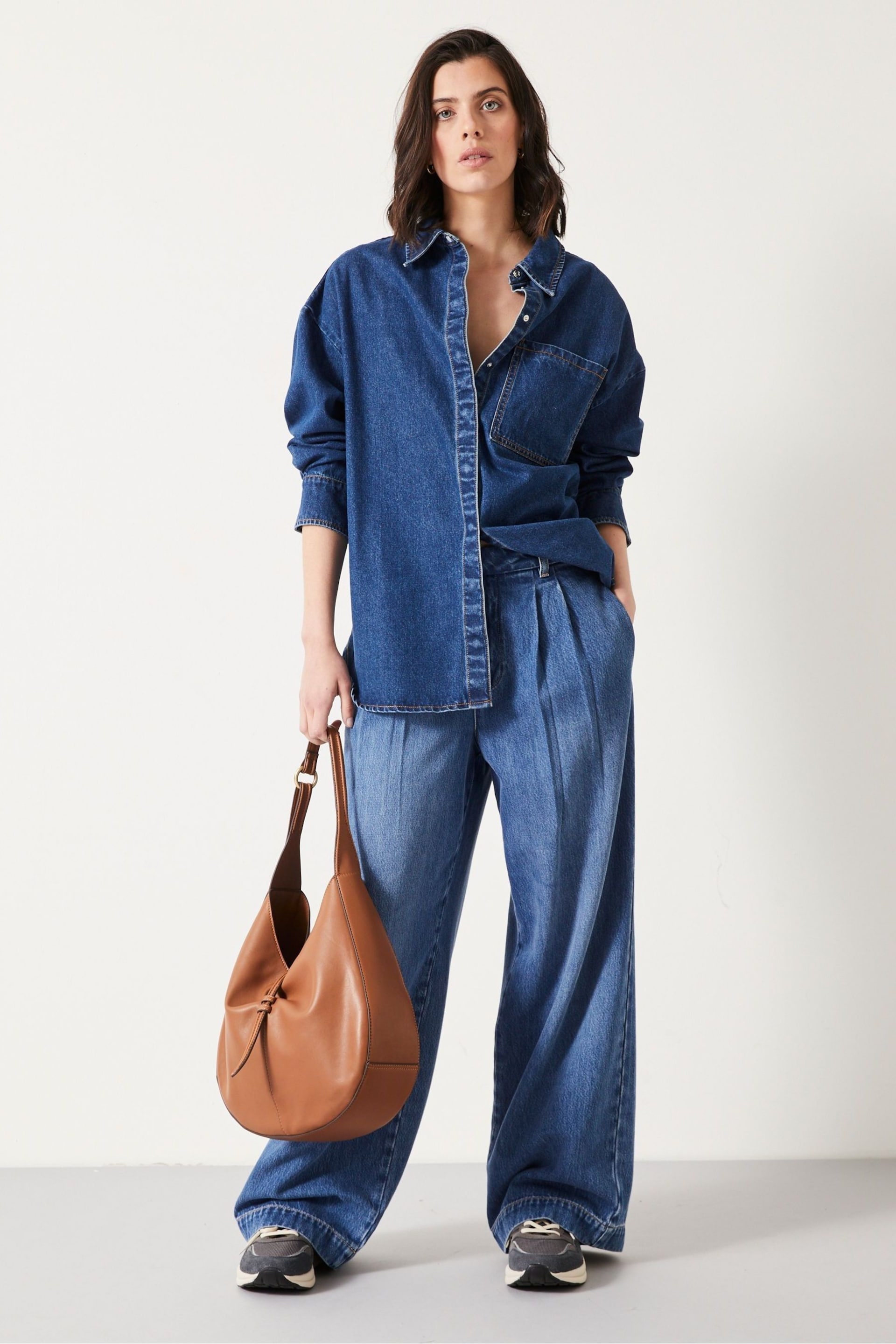 Hush Blue Deanna Denim Shirt - Image 1 of 5