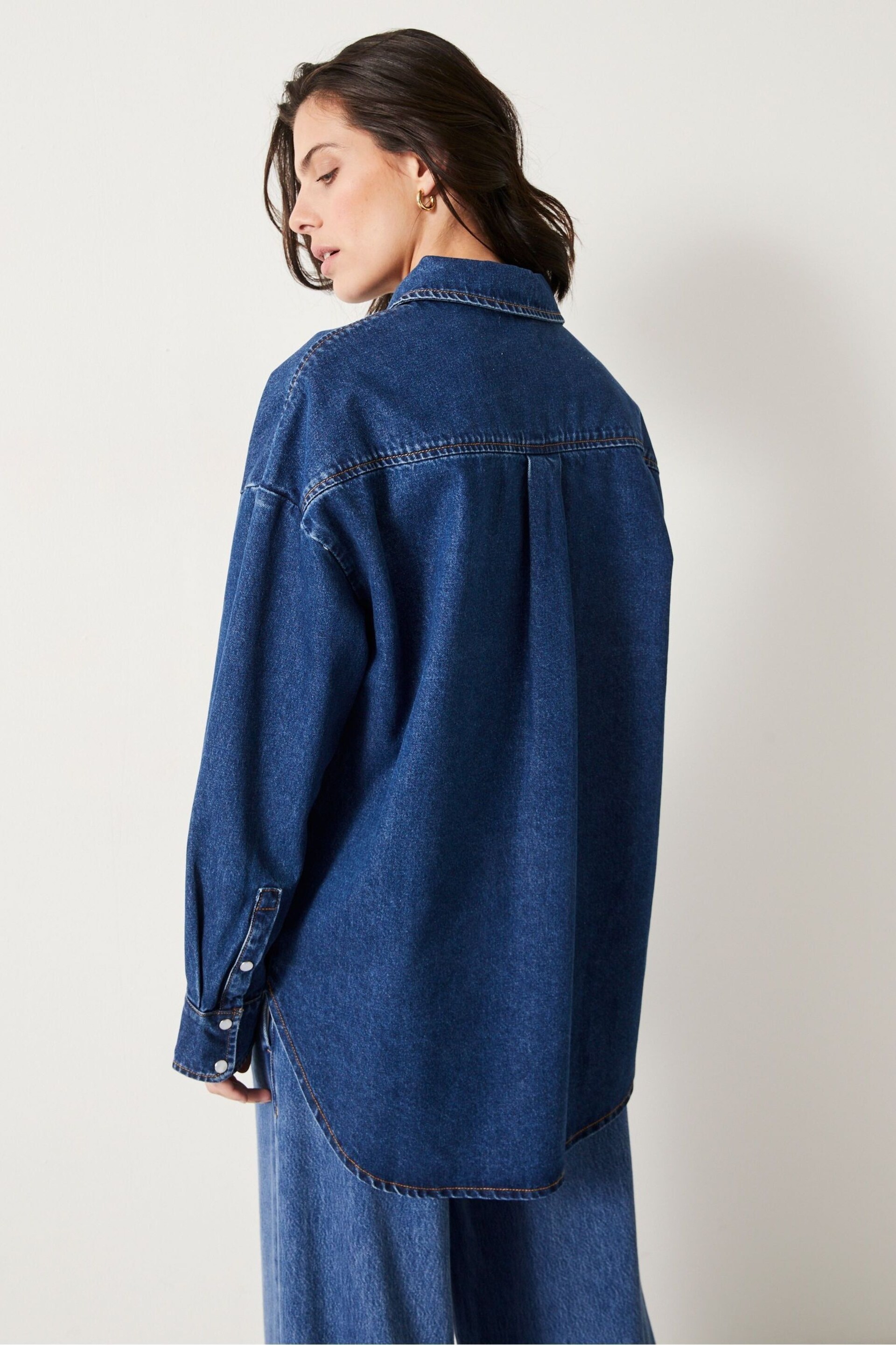 Hush Blue Deanna Denim Shirt - Image 2 of 5