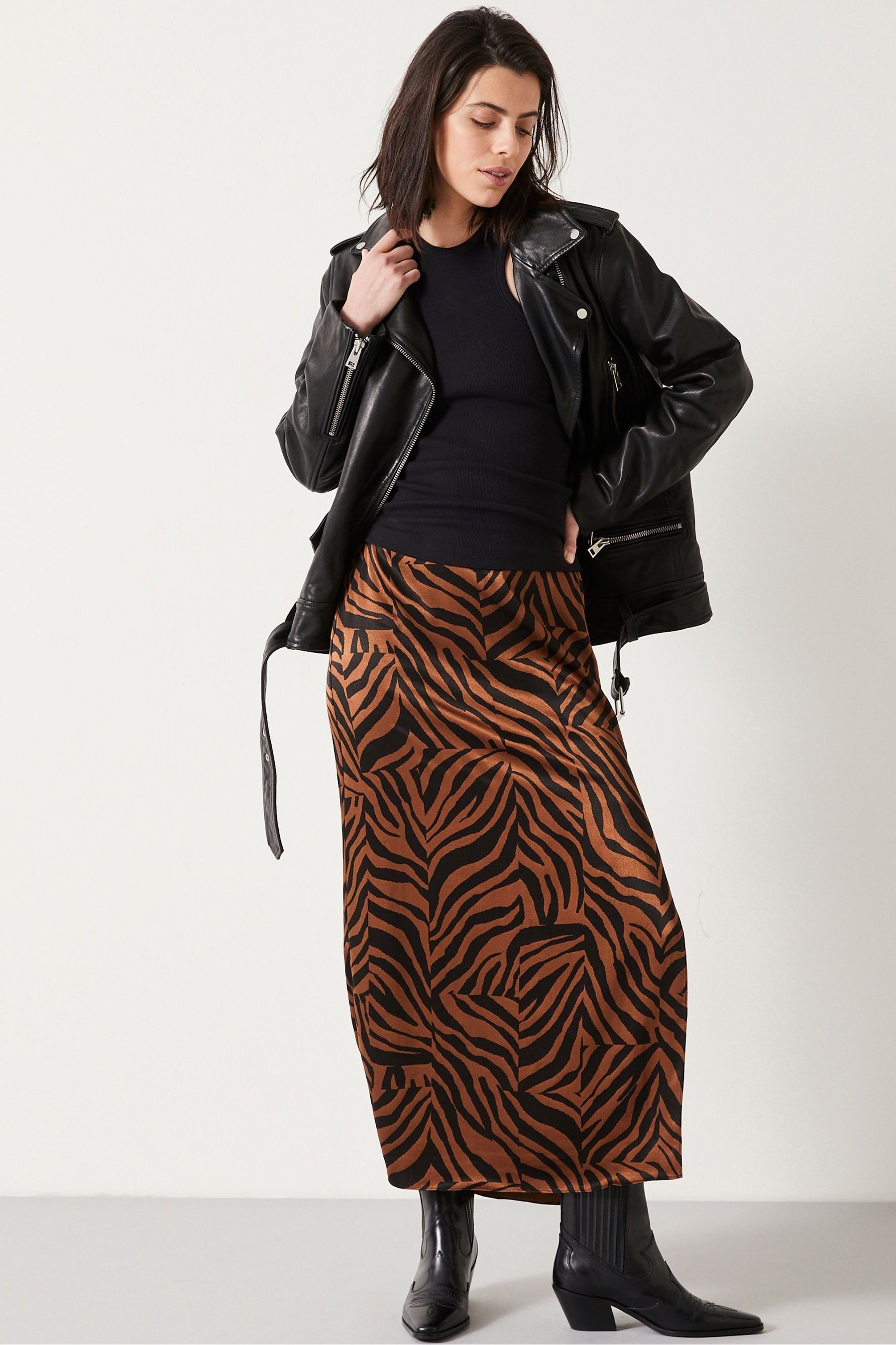 Hush erkalten leopard print maxi skirt