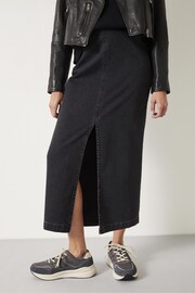 Hush Black Rachel Denim Maxi Skirt - Image 3 of 5