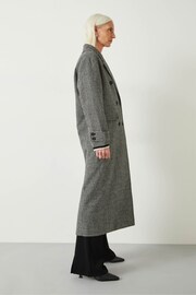 Hush Black Rose Check Double Breasted Coat - Image 4 of 6