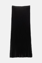 Hush Black Pleated Satin Maxi Skirt - Image 5 of 5