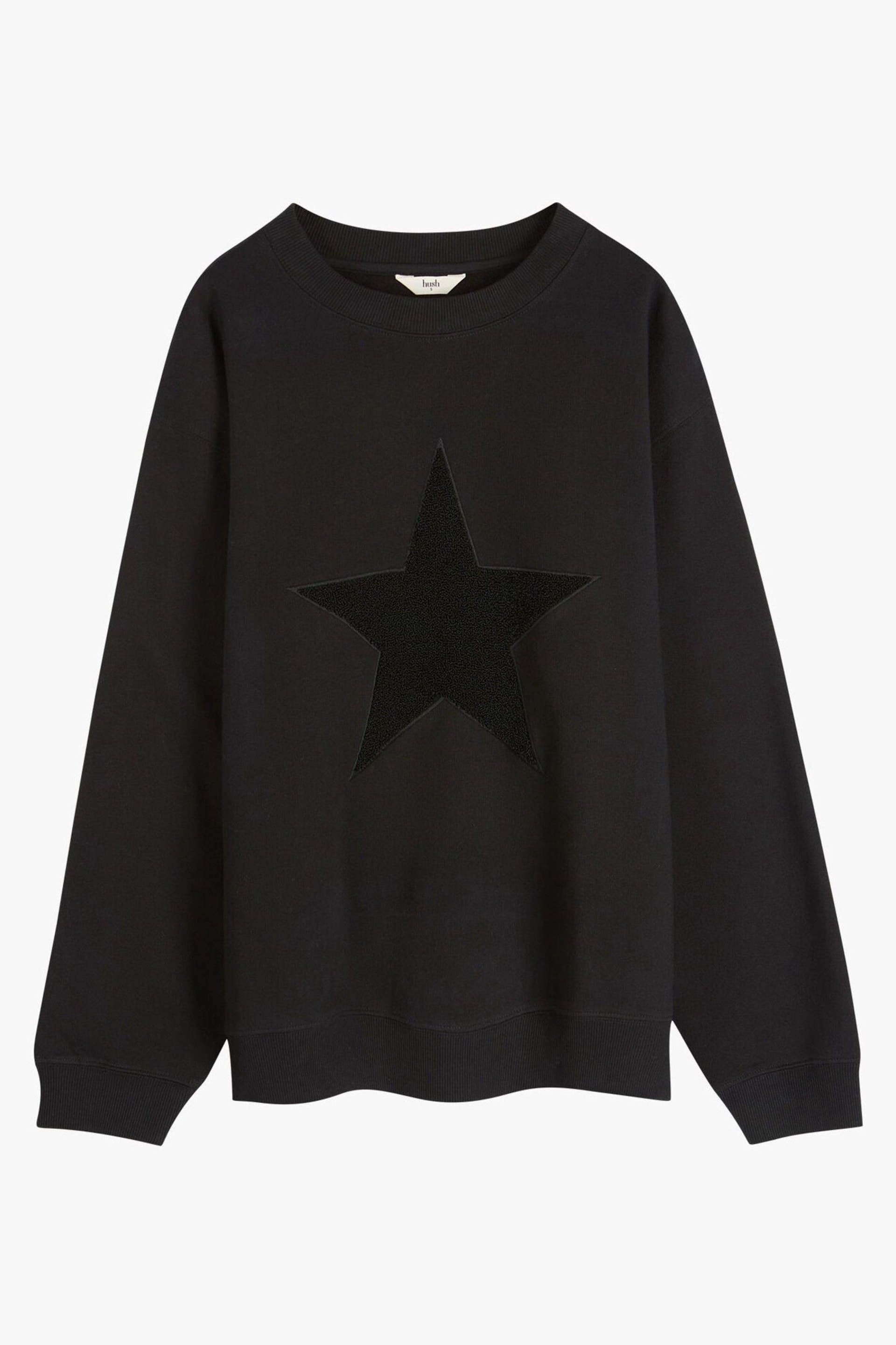 Hush Black Simran Star Texture Sweatshirt - Image 5 of 5