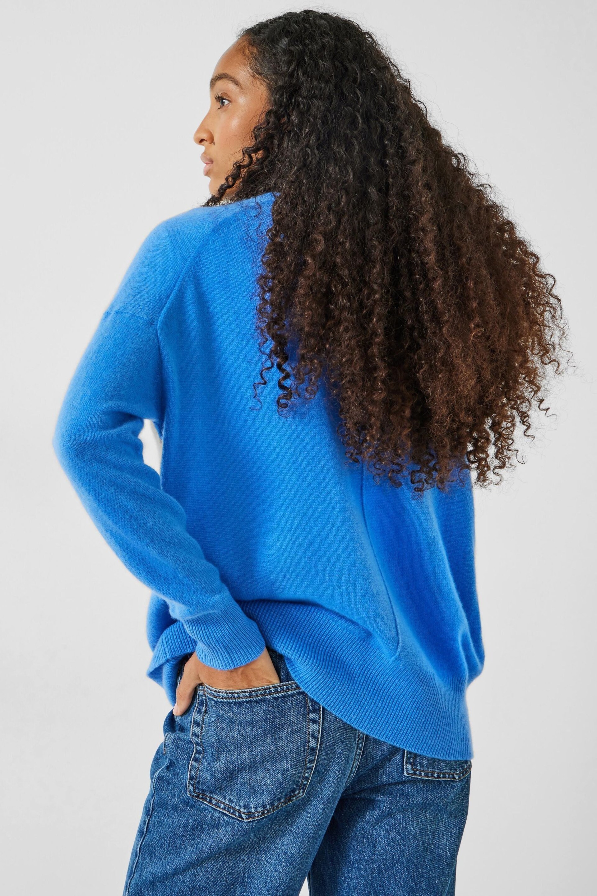 Hush Blue Tilly Cashmere Jumper - Image 2 of 5