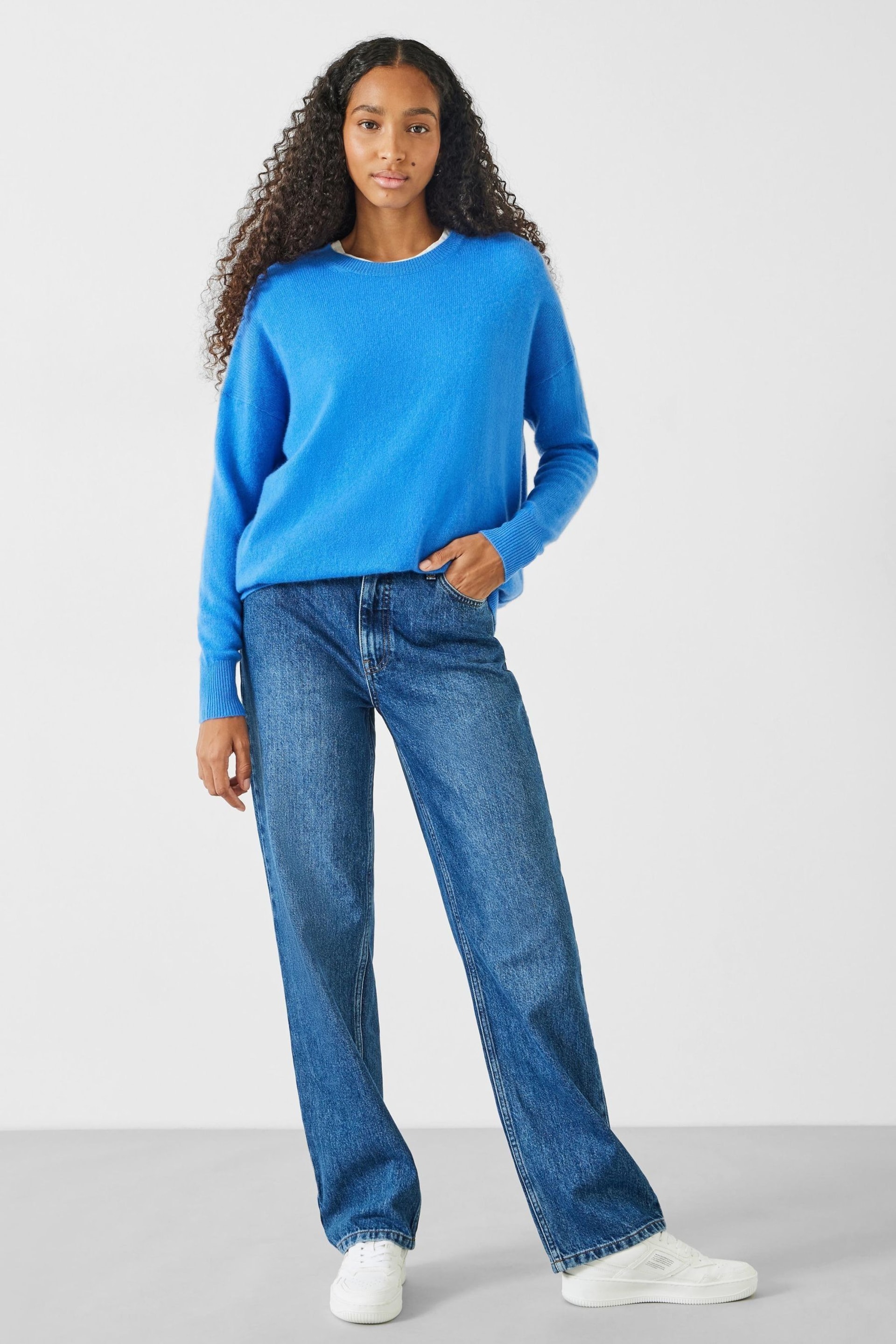 Hush Blue Tilly Cashmere Jumper - Image 3 of 5