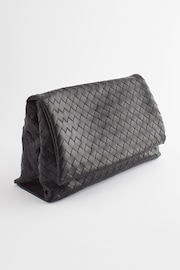 Black Weave Clutch Bag - Image 4 of 9