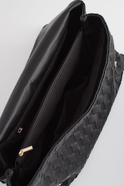 Black Weave Clutch Bag - Image 6 of 9