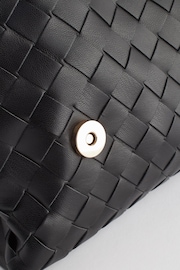 Black Weave Clutch Bag - Image 7 of 9