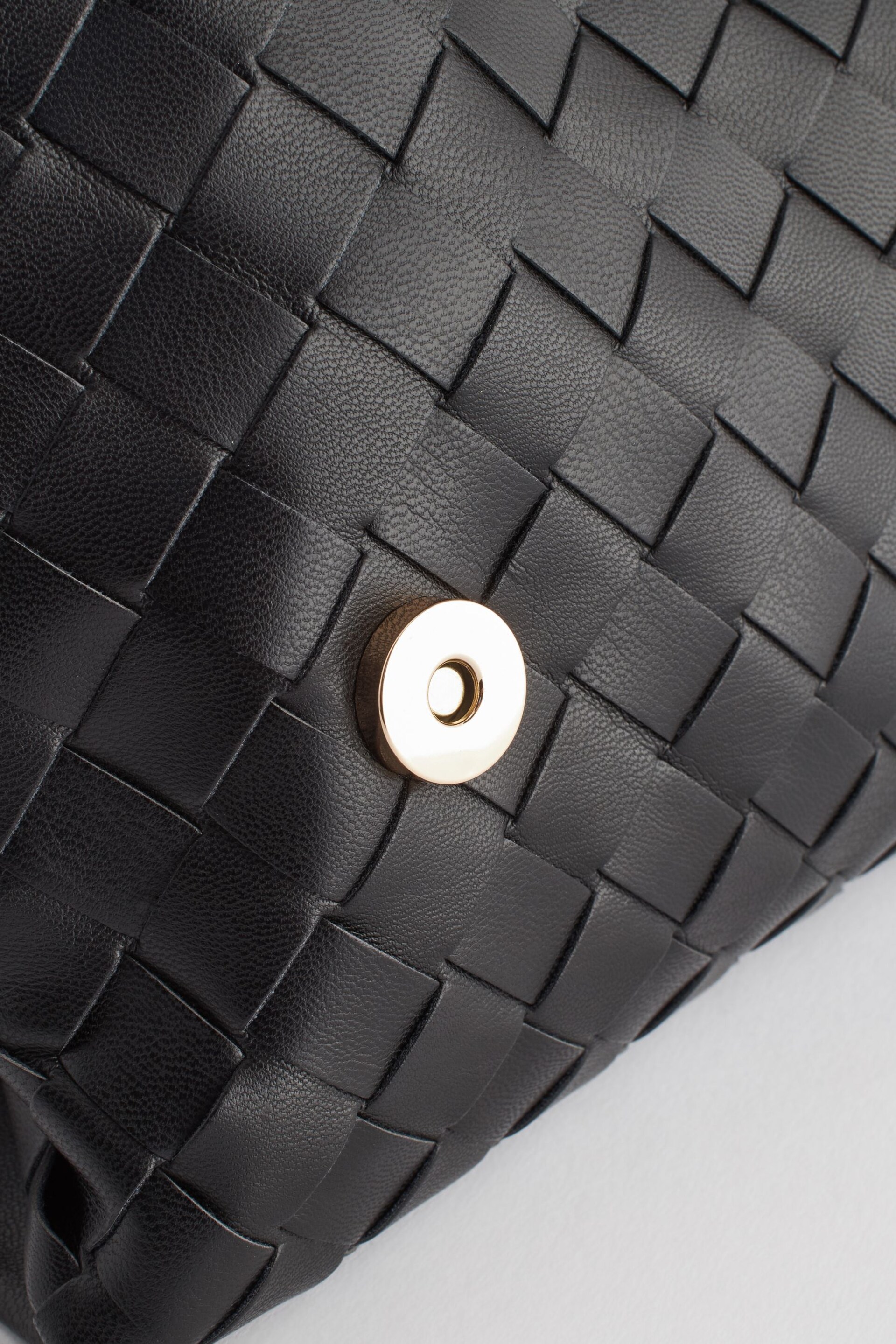 Black Weave Clutch Bag - Image 7 of 9