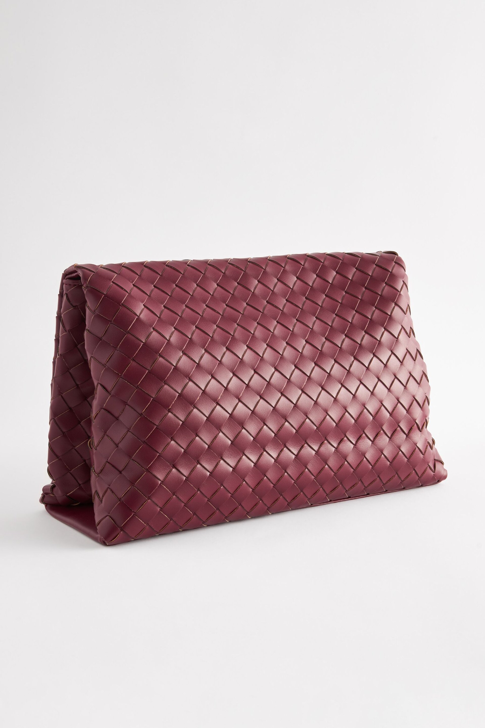 Red Weave Clutch Bag - Image 7 of 10