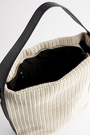 White Weave Shoulder Bag - Image 5 of 7