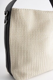 White Weave Shoulder Bag - Image 6 of 7