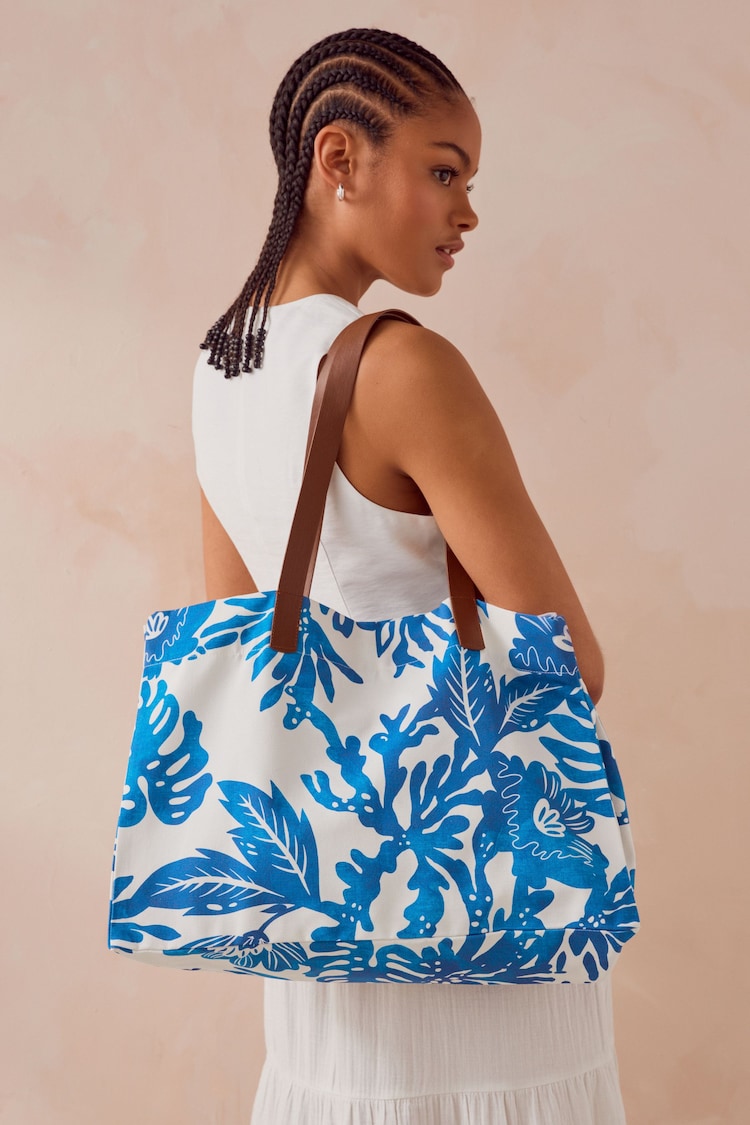 Print Beach 100% Cotton Bag - Image 2 of 8