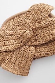 Natural Leather Bow Clutch Bag - Image 8 of 9