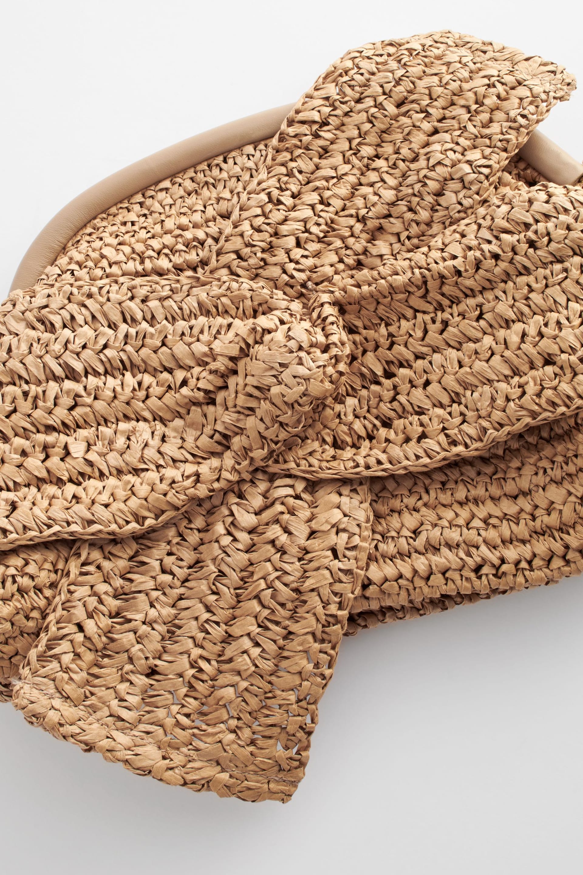 Natural Leather Bow Clutch Bag - Image 8 of 9