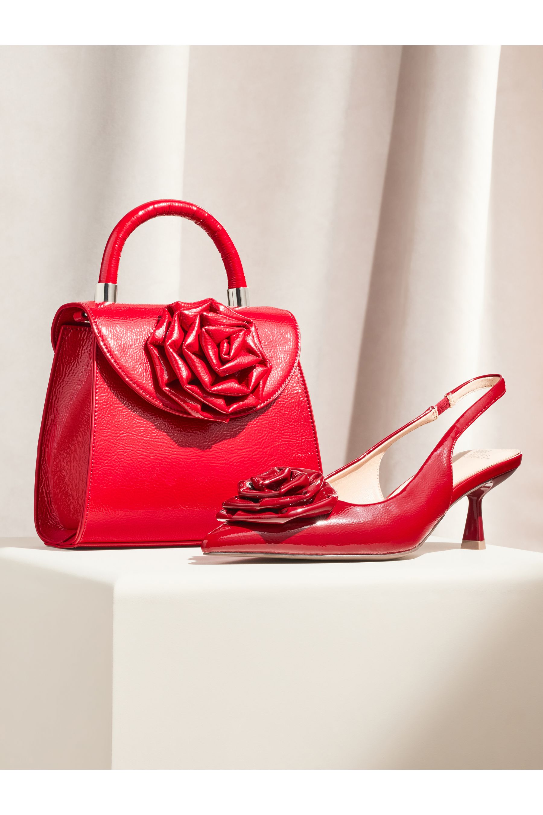 Buy Red Corsage Top Handle Bag from Next Luxembourg