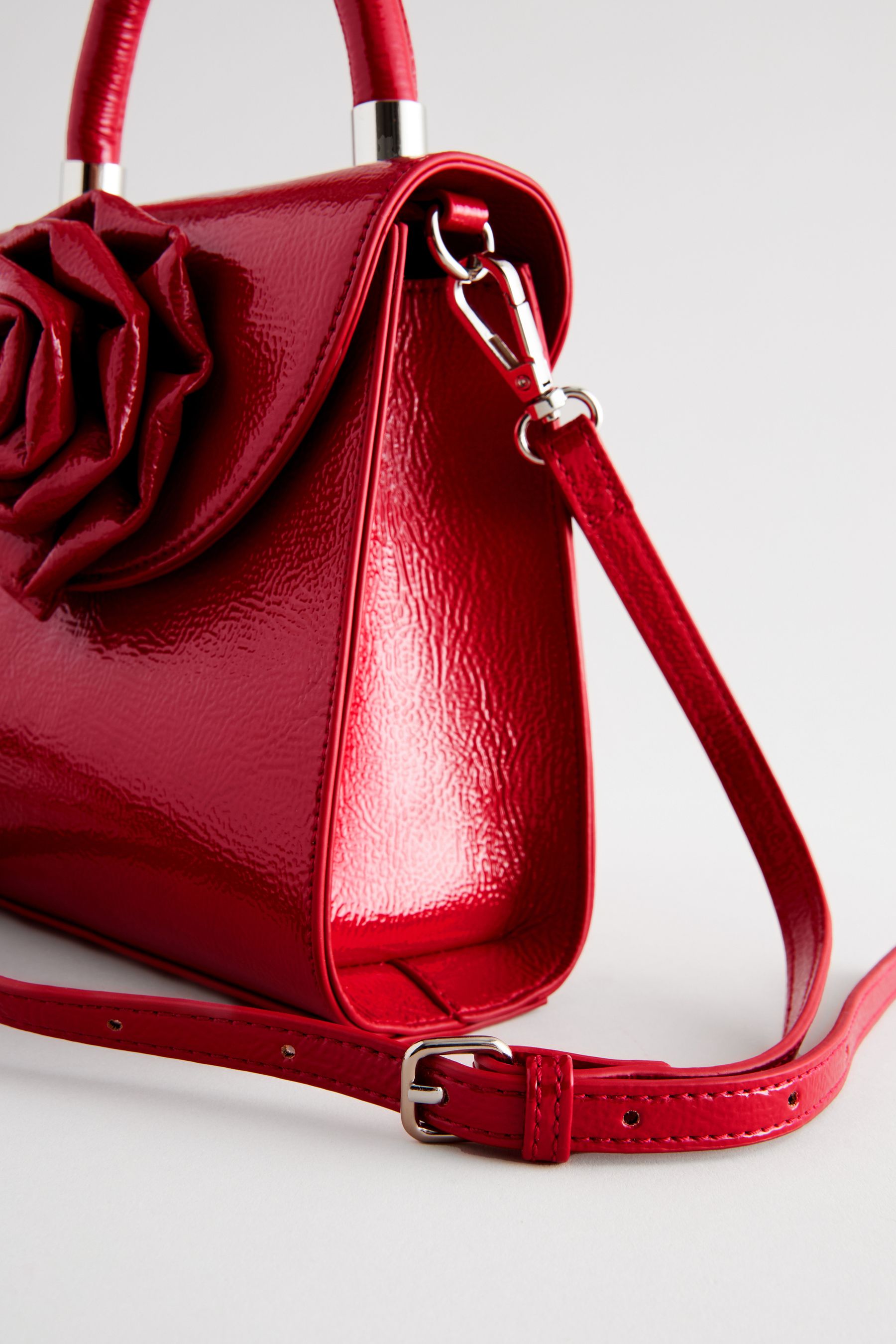Buy Red Corsage Top Handle Bag from Next Luxembourg