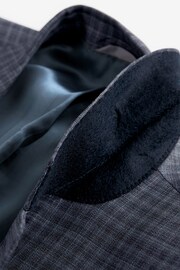 Purple Slim Fit Signature Zignone Check Suit: Jacket - Image 13 of 14