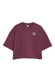 Puma Red Womens Oversized T-Shirt - Image 4 of 5